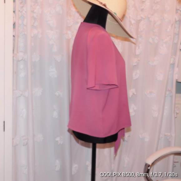 Pink Rose blouse size medium - Picture 3 of 4